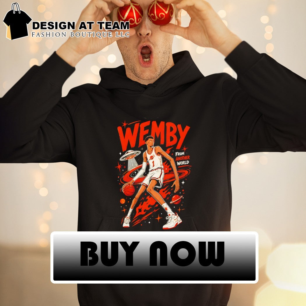 Fox Alien Castle Harp Wemby San Antonio Spurs Basketball From Another World UFO shirt