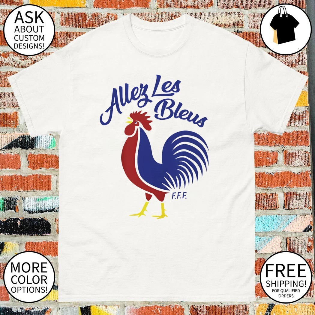 France FC Allez Les Bleus 2026 World Cup National Football logo shirt