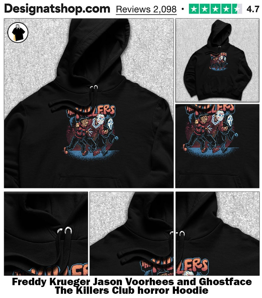 Freddy Krueger Jason Voorhees and Ghostface The Killers Club horror shirt