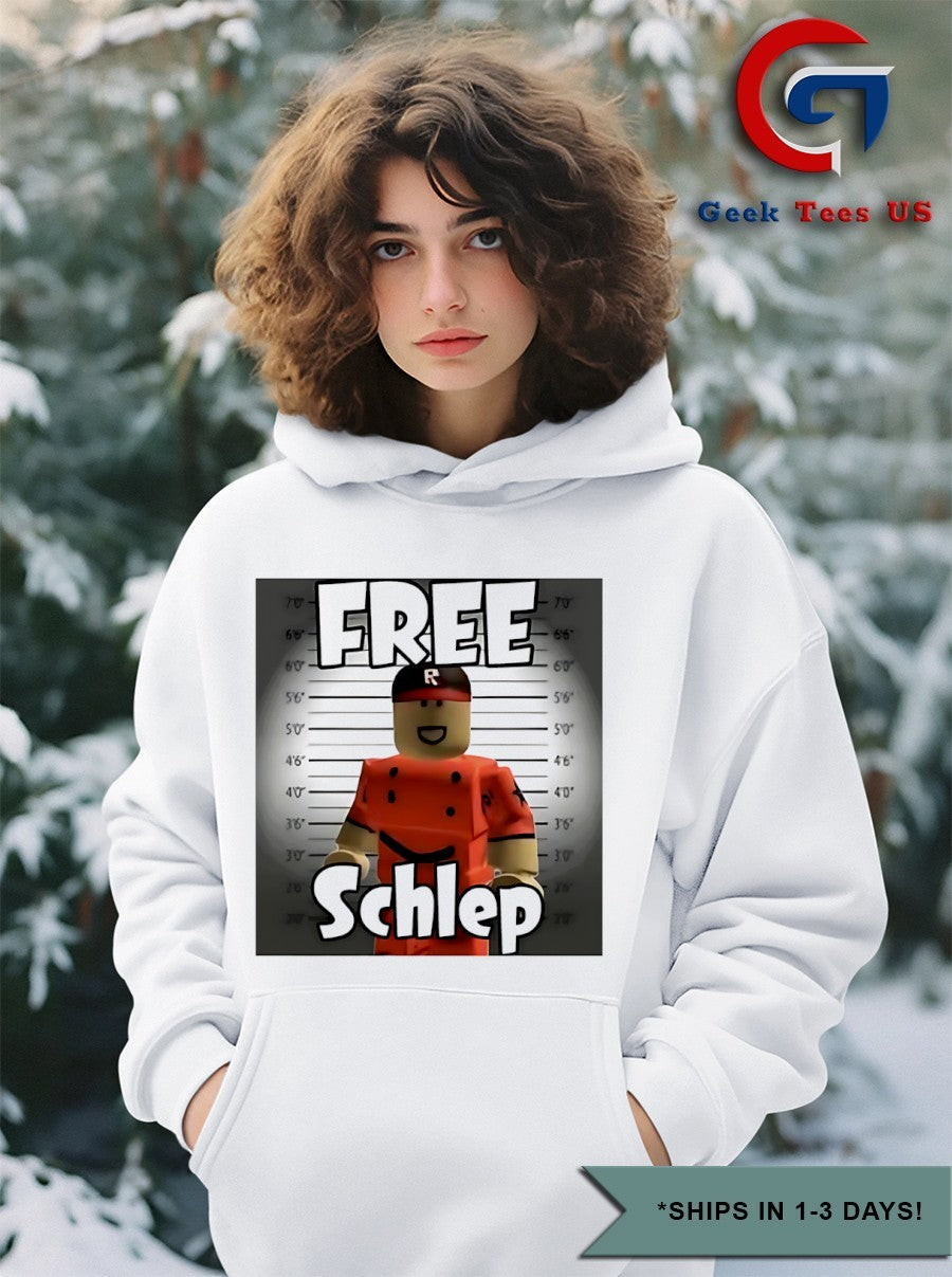 Free Schlep mugshot shirt