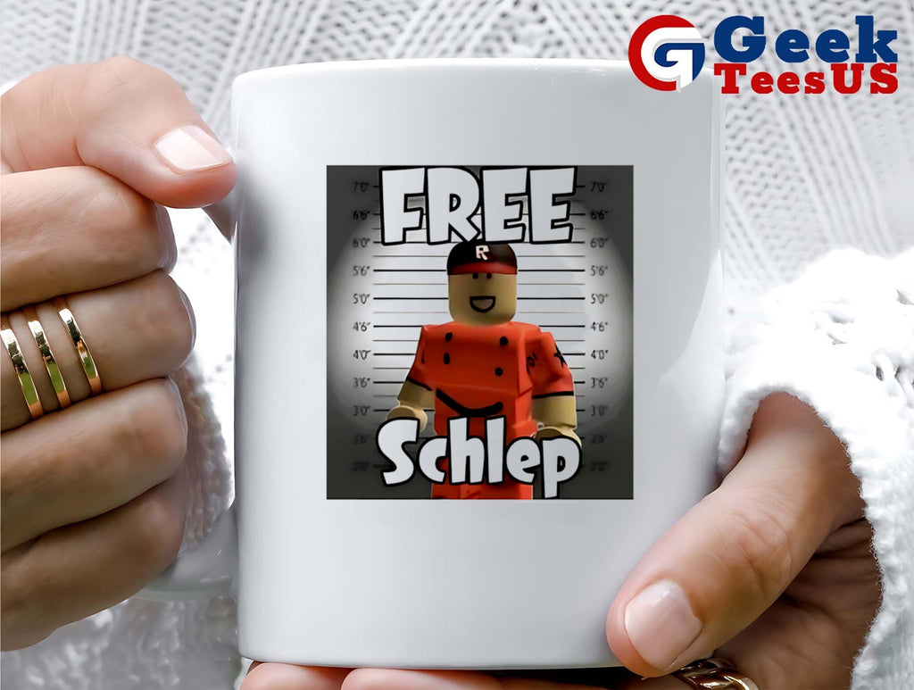 Free Schlep mugshot shirt