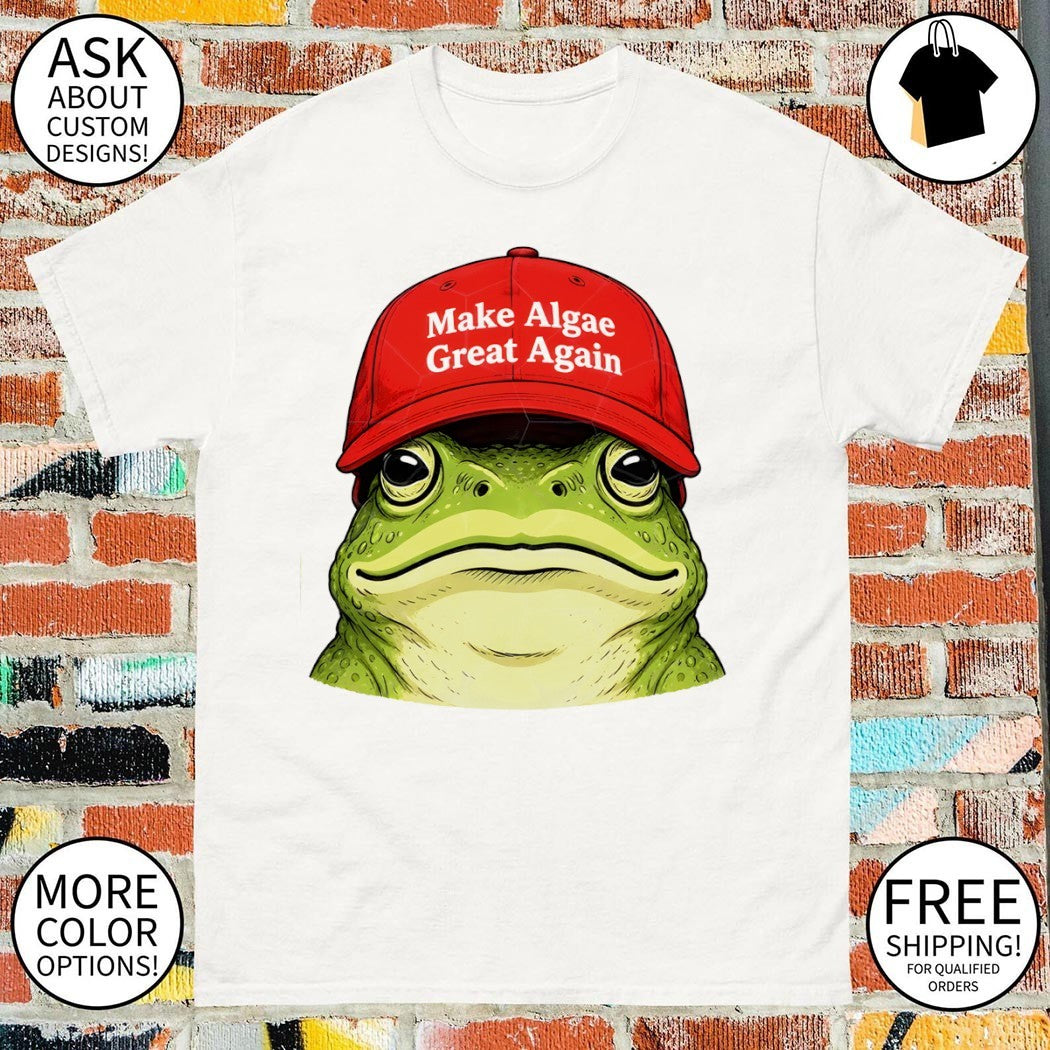 Frog Team Algae Make Algae Great Again hat Patriotic American flag 2026 shirt