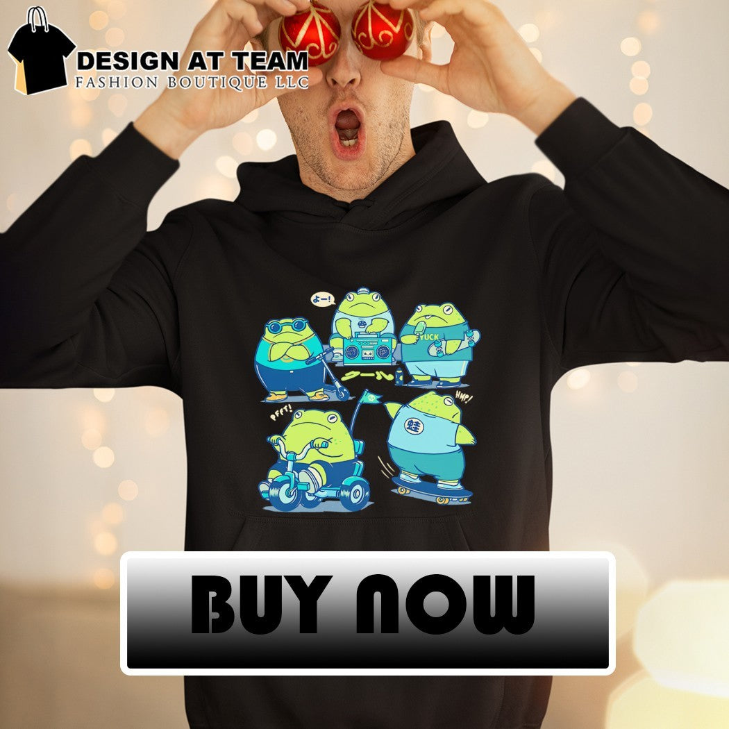 Frog kids doing kid things cool kids’ summer shirt