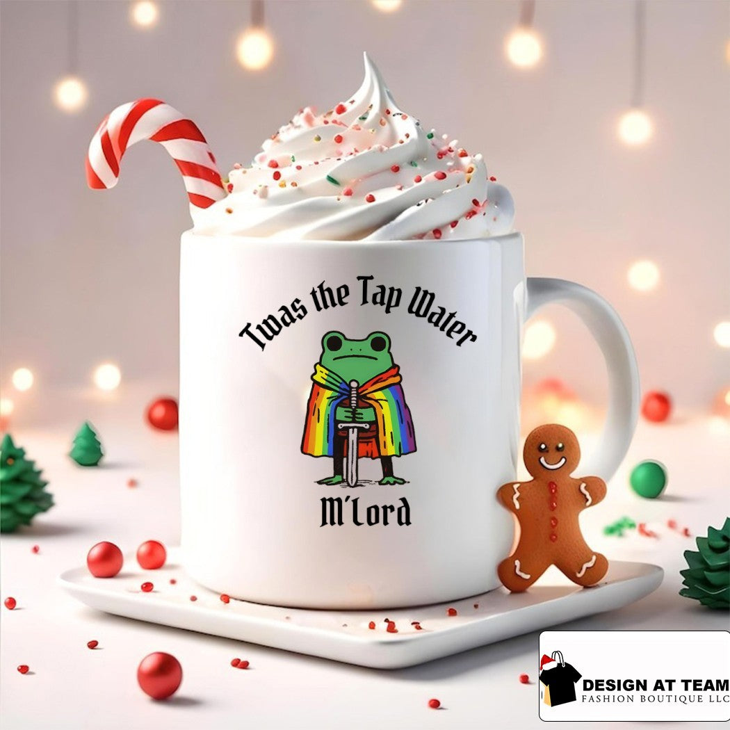 Frog knight rainbow cape animal Twas the Tap Water M’Lord Pride Month shirt