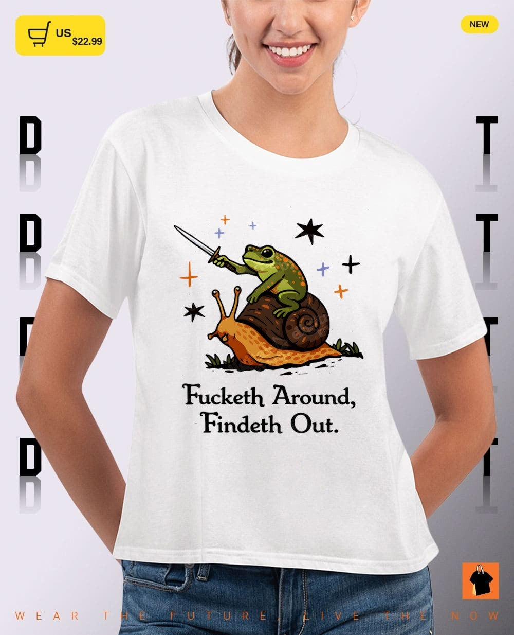 Frog knight riding snail fucketh around findeth out vintage shirt