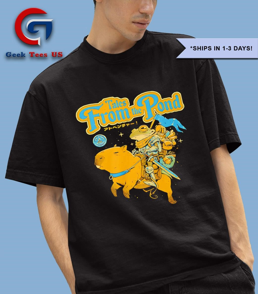 Frog riding Capybara Tales from the Pond shirt