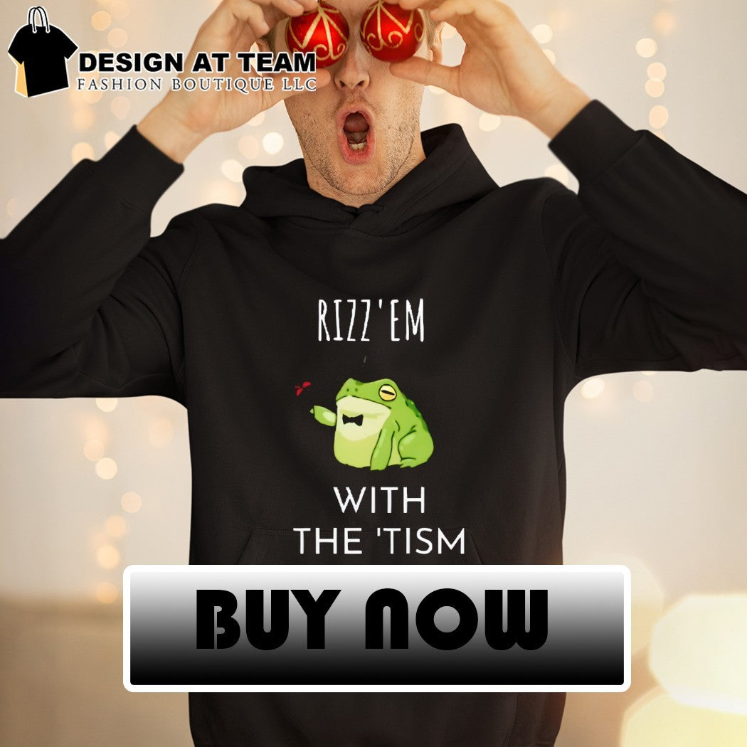 Frog rizz ’em with the ’tism shirt