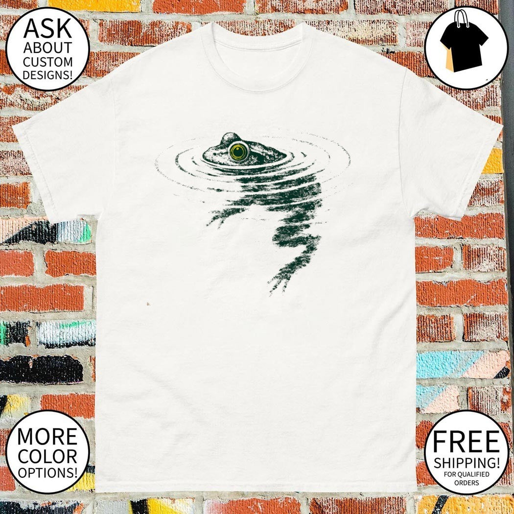 Frog swimming meme shirt