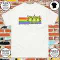 Frogs Rainbow gay the pray away Pride Month shirt