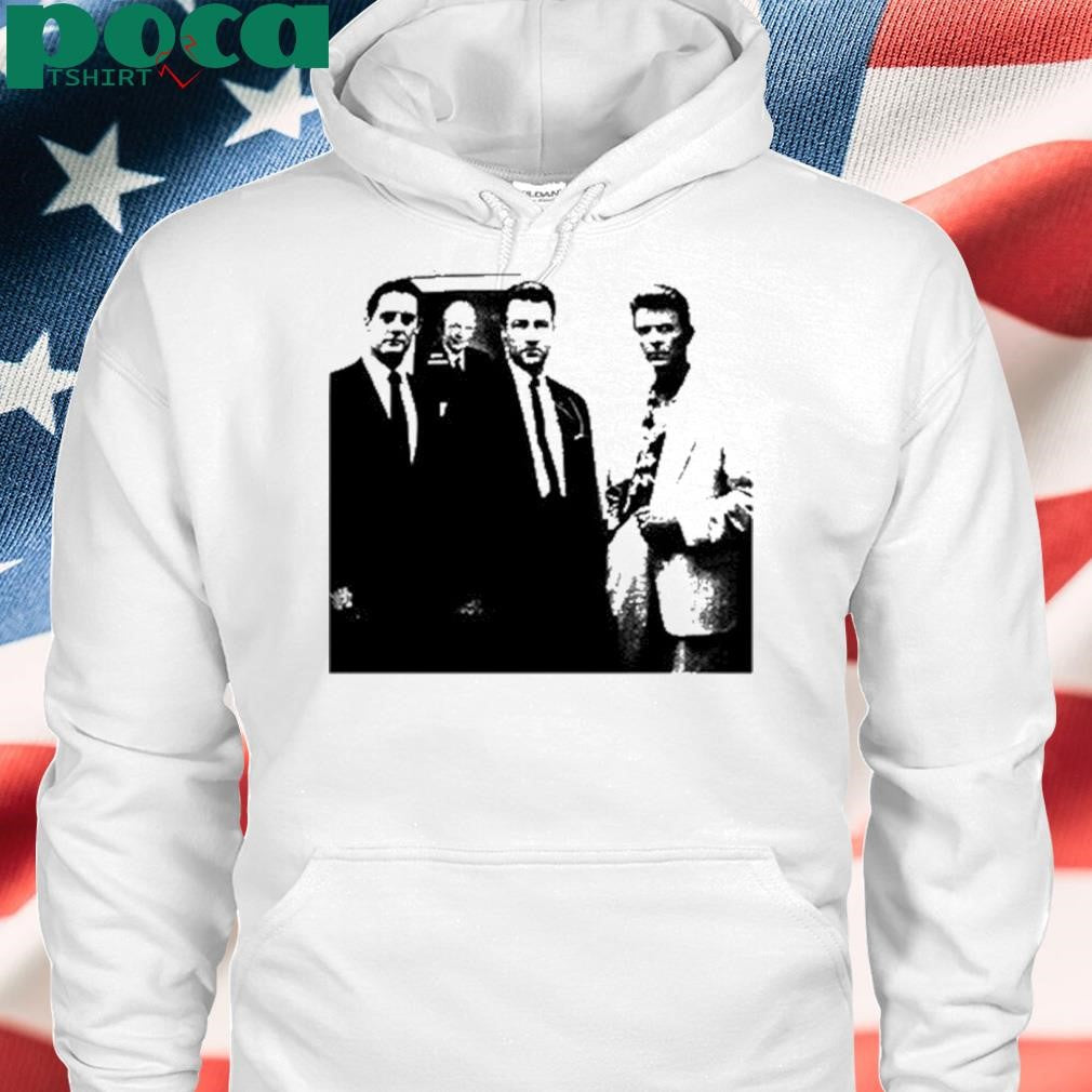 Fsgprints Blue Rose Fbi Agents David Lynch & David Bowie Tee Shirt