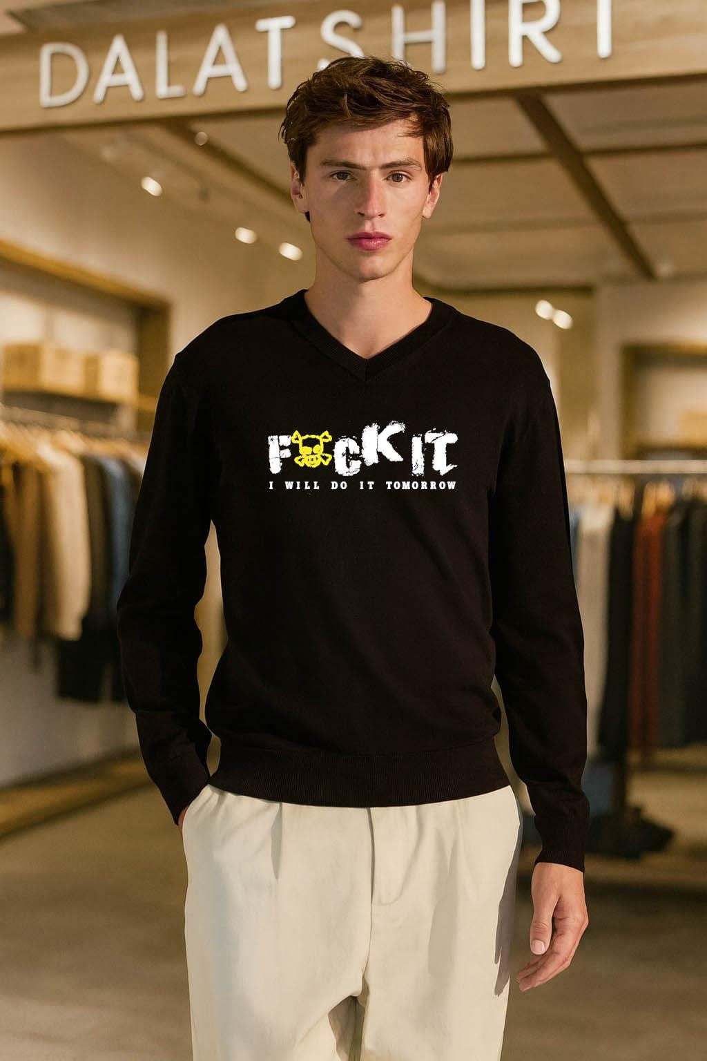Fuck It I Will Do It Tomorrow Skull Crossbones shirt