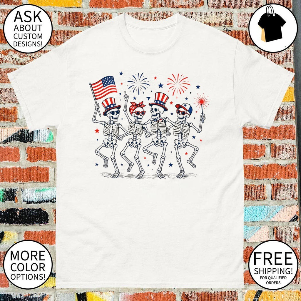 Fuck Trump Skeleton Liberal America Fourth of July anti Fascism Resistance shirt