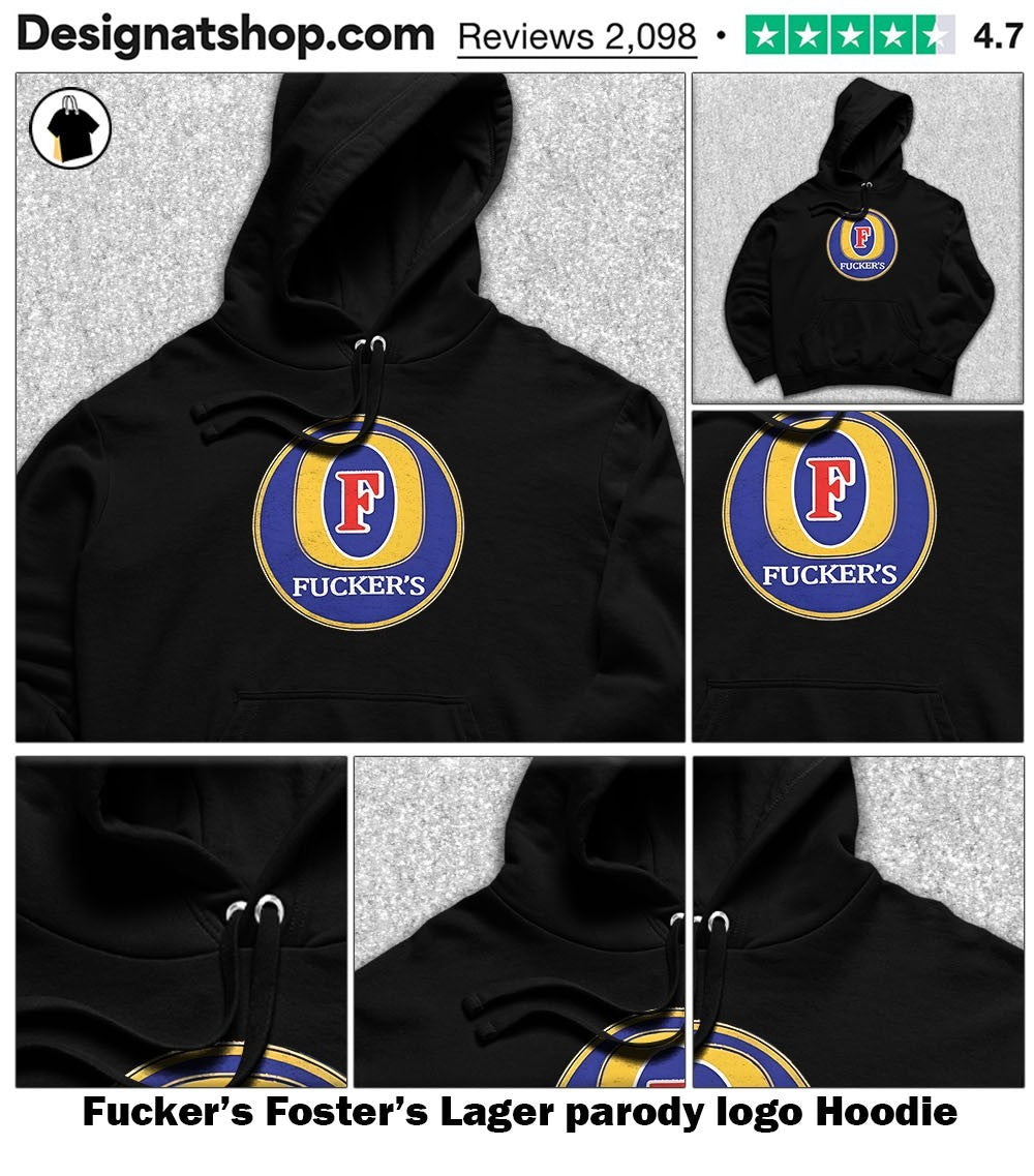 Fucker’s Foster’s Lager parody logo shirt