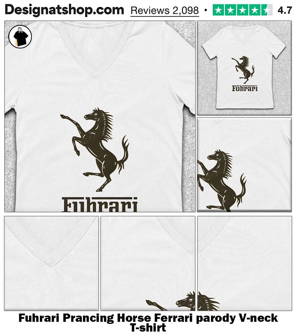 Fuhrari Prancing Horse Ferrari parody shirt