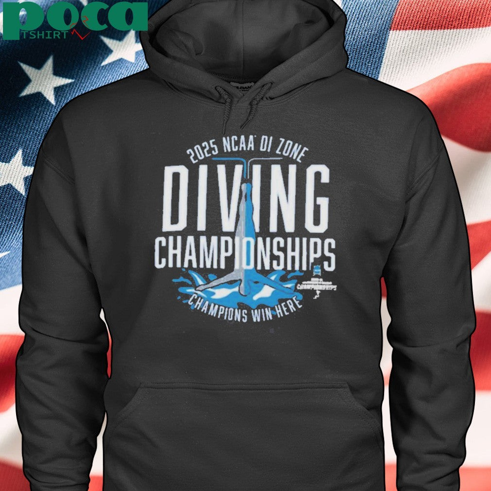 Funny 2025 NCAA Division I Zone Diving Championships T-shirt