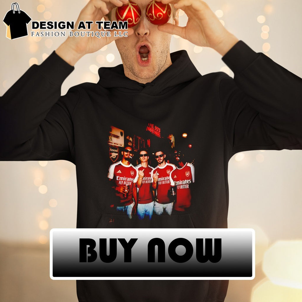 Funny Arsenal FC Saka Odegaard Martinelli middle finger 2026 shirt