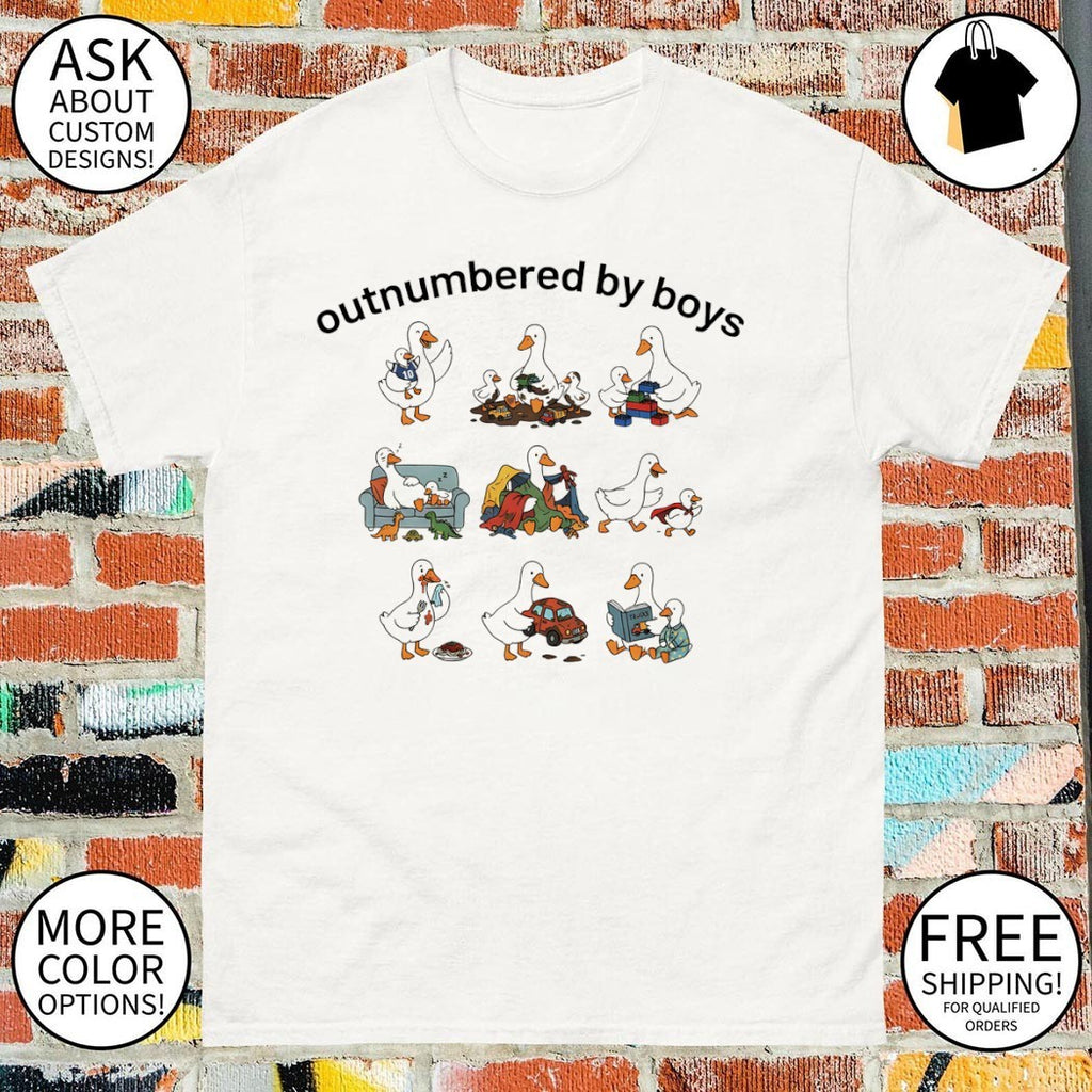 Funny Boy Mom Goose outnumbered by boys Mother’s Day shirt