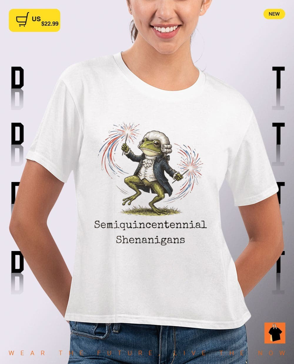Funny Frog Semiquincentennial shenanigans American 250th Anniversary shirt