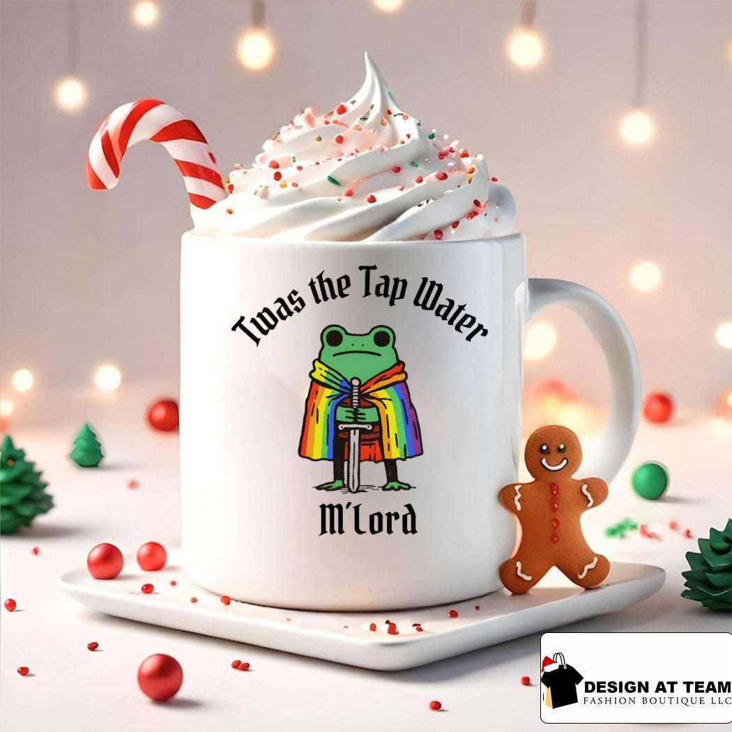 Funny Frog Twas the Tap Water M’Lord Pride Month shirt