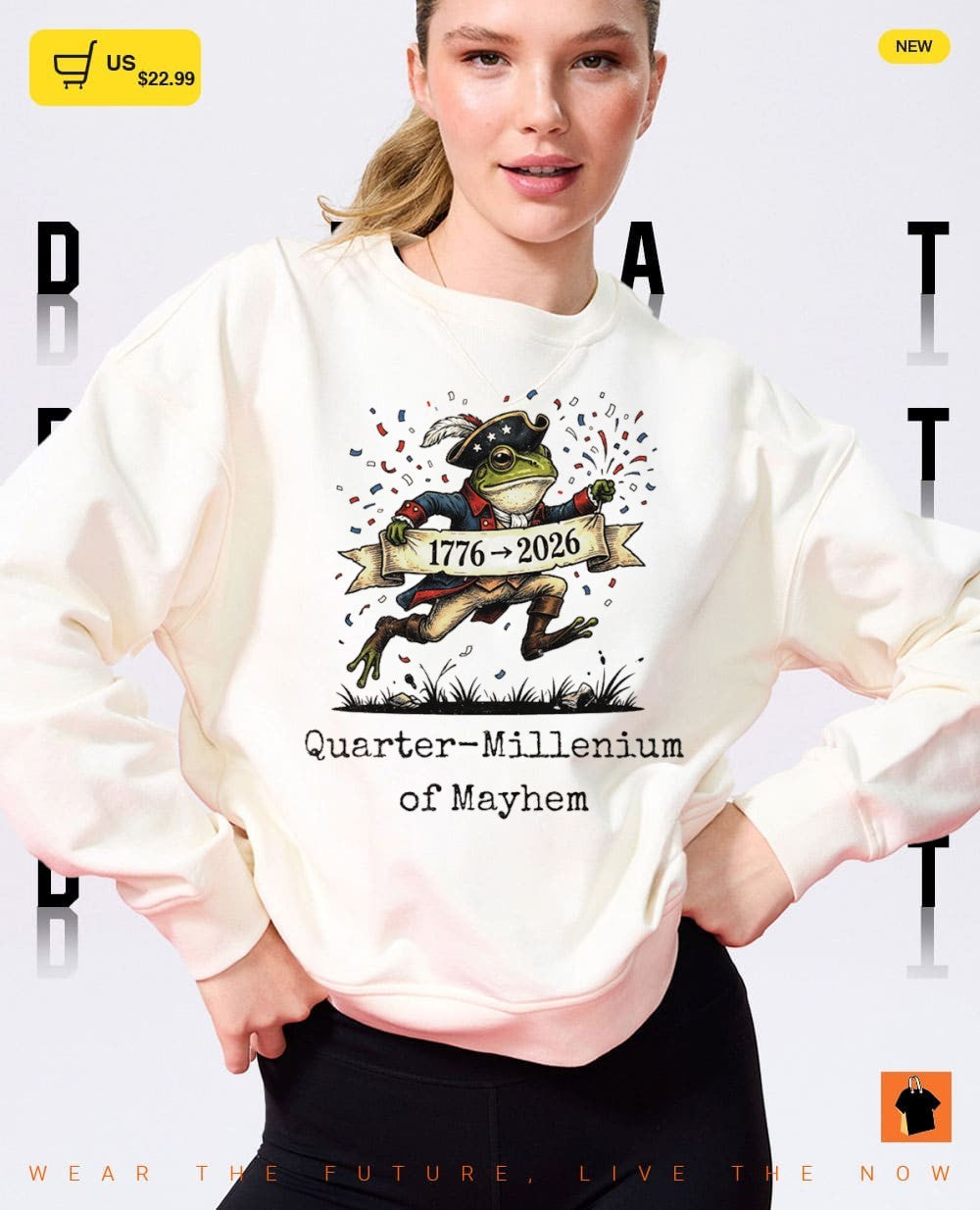 Funny Frog quarter-millenium of mayhem American 250th Anniversary shirt