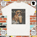 Funny Golden Retriever Drinking Iced Coffee shirt