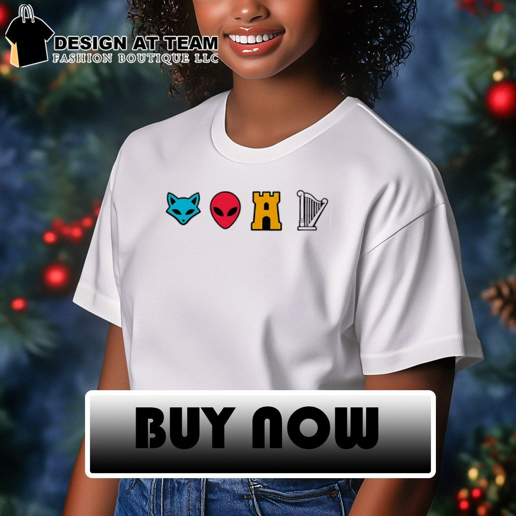 Funny Spurs Fox Alien Castle Harper shirt