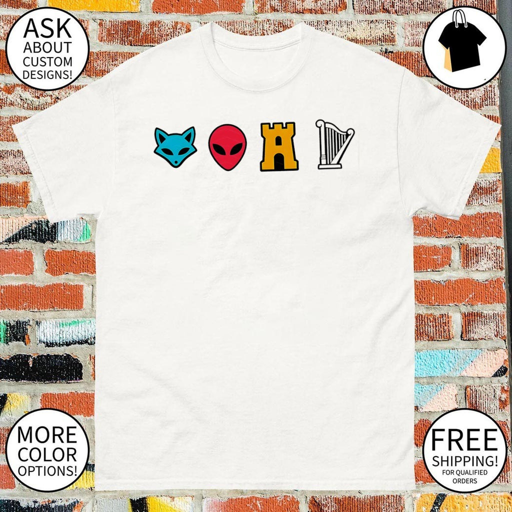 Funny Spurs Fox Alien Castle Harper shirt
