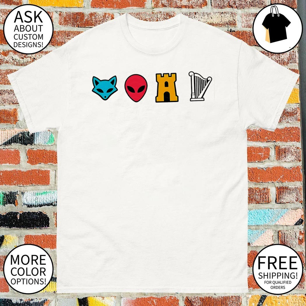 Funny Spurs Fox Alien Castle Harper shirt
