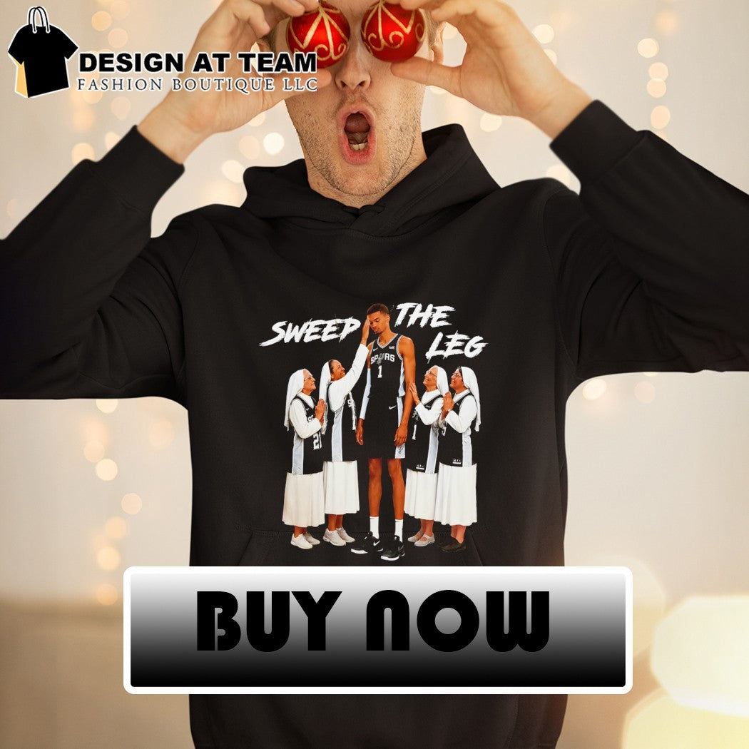 Funny Spurs inspired basketball sweep the leg pray slay shirt