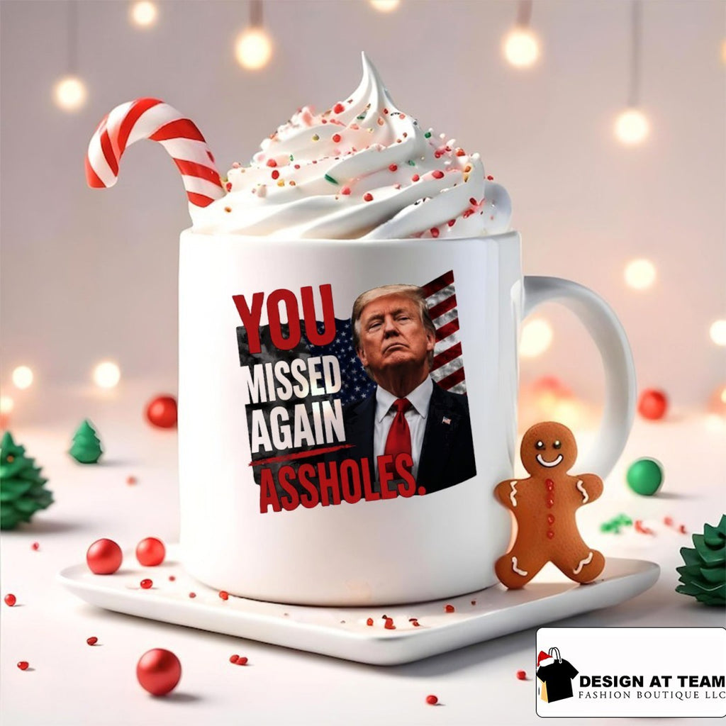 Funny Trump You Missed Again Assholes American flag shirt