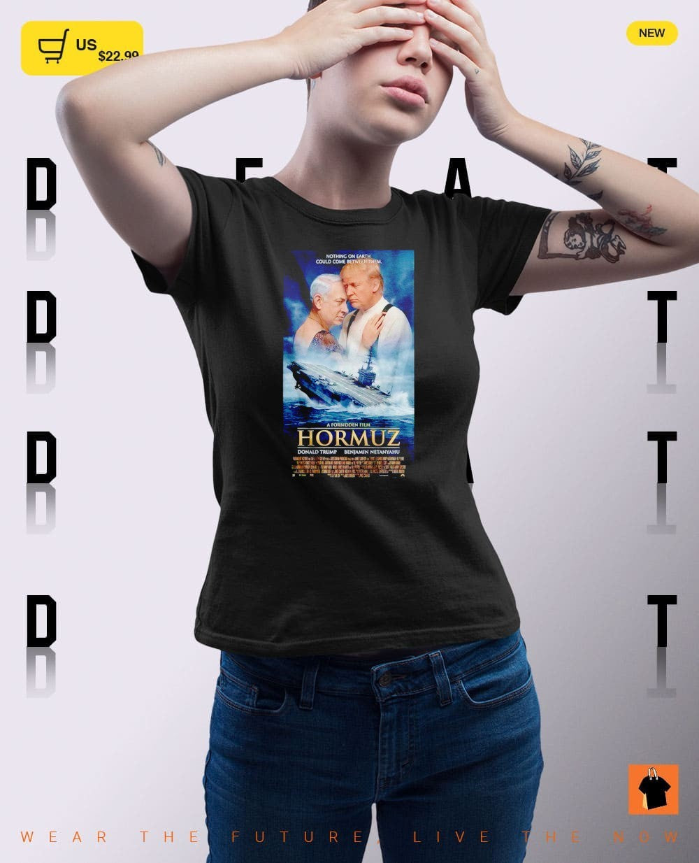 Funny Trump and Netanyahu Bootleg Meme Strait of Hormuz parody Titanic Parody shirt