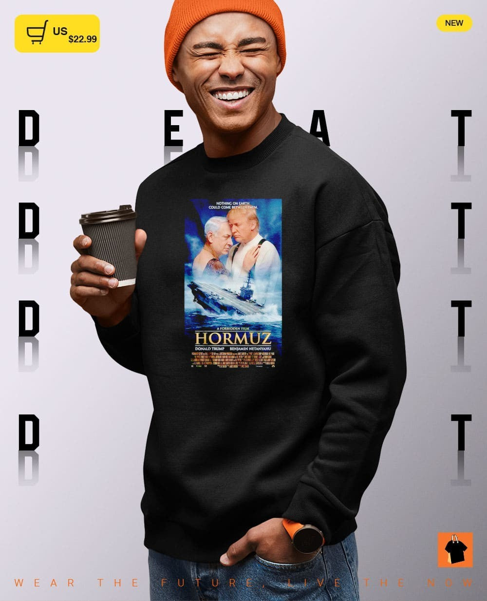 Funny Trump and Netanyahu Bootleg Meme Strait of Hormuz parody Titanic Parody shirt