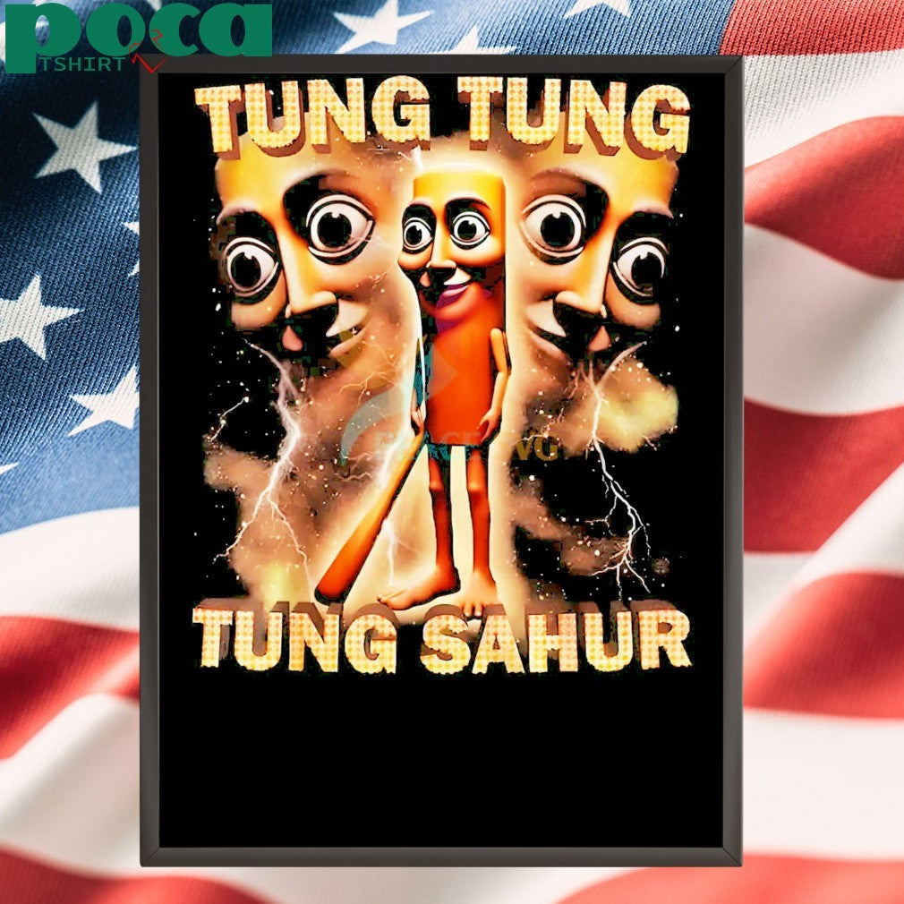 Funny Tung Tung Tung Sahur Brainrot Character Meme Shirt