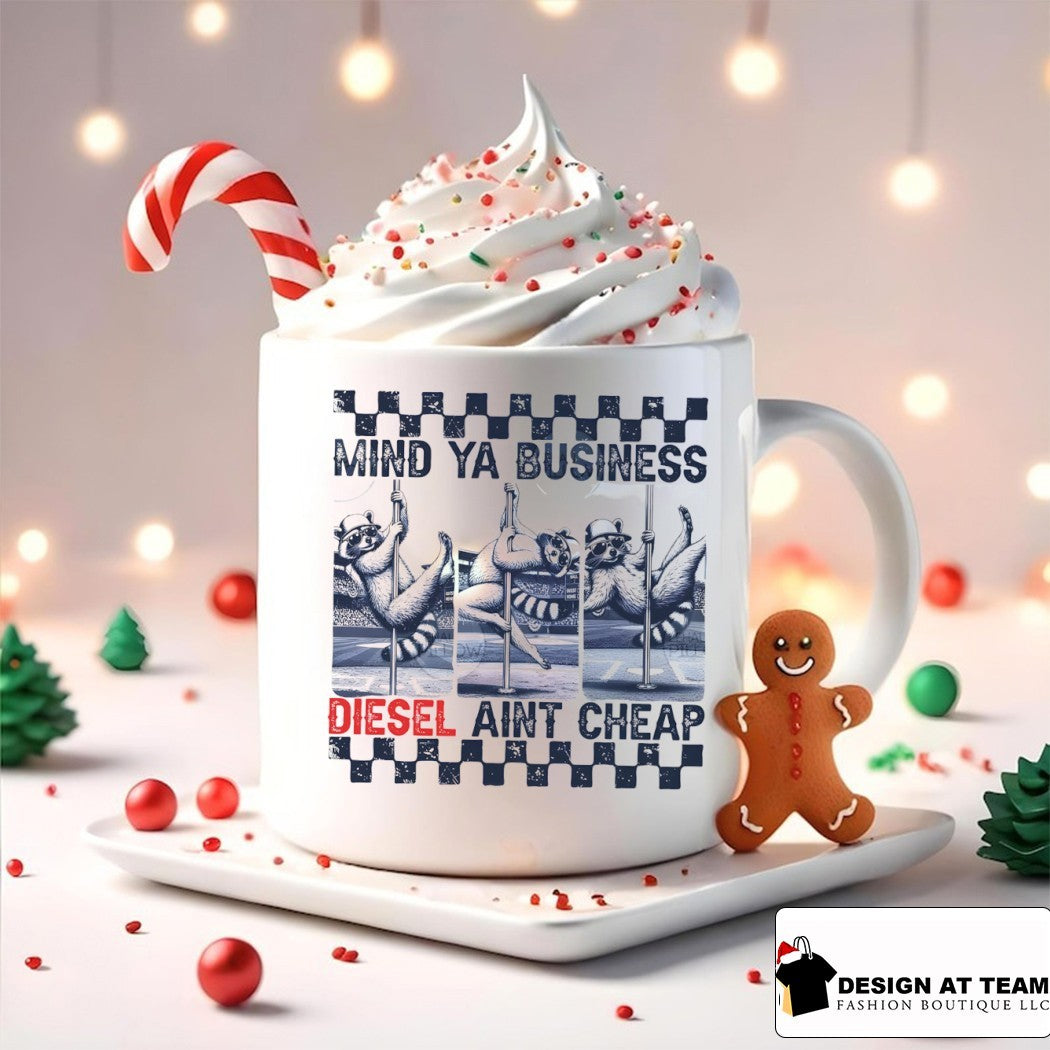 Funny raccoon mind ya business diesel aint cheap shirt