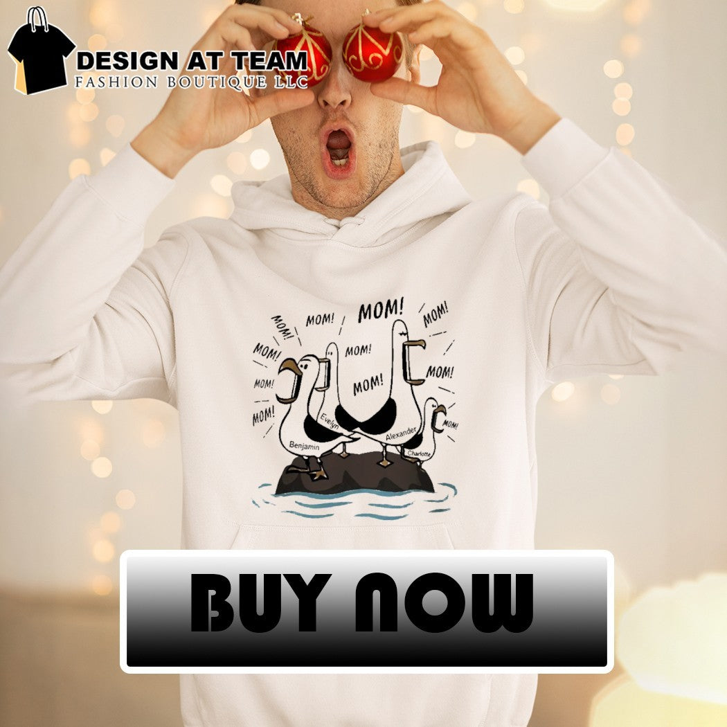 Funny seagull mom island chaos graphic shirt