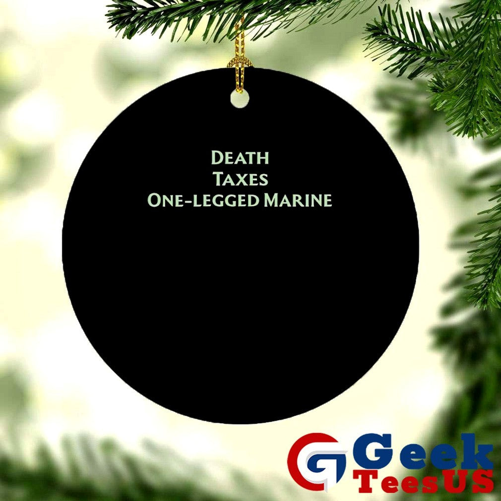 Gabby Death Taxes One Legged Marine T-shirt