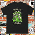 Gardening skeleton plant compost your enemies shirt