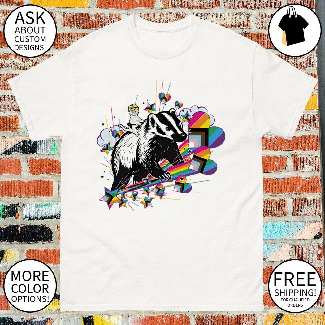 Gary riding badger state LGBT Pride Month 2026 shirt