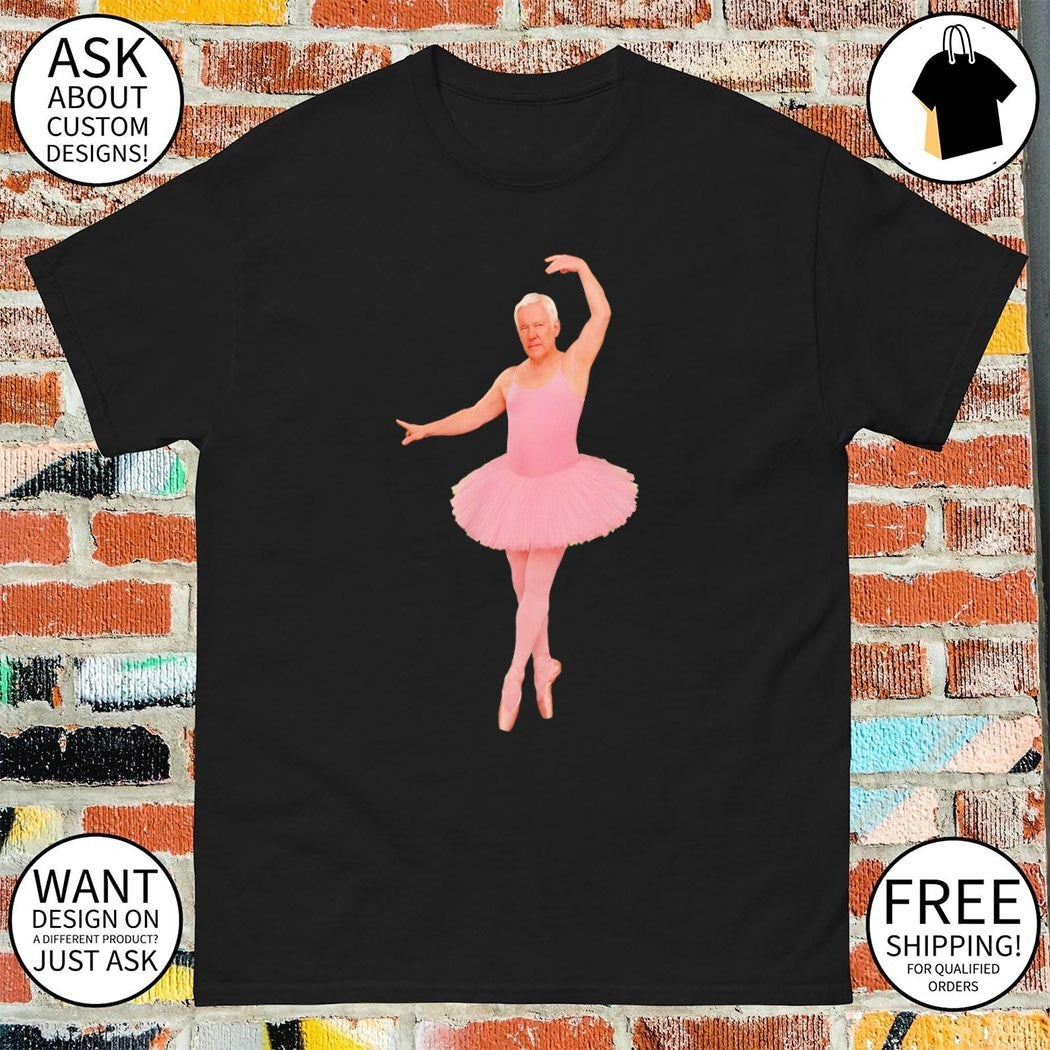 Geddy Lee wearing Pink Ballerina Alex Lifeson shirt