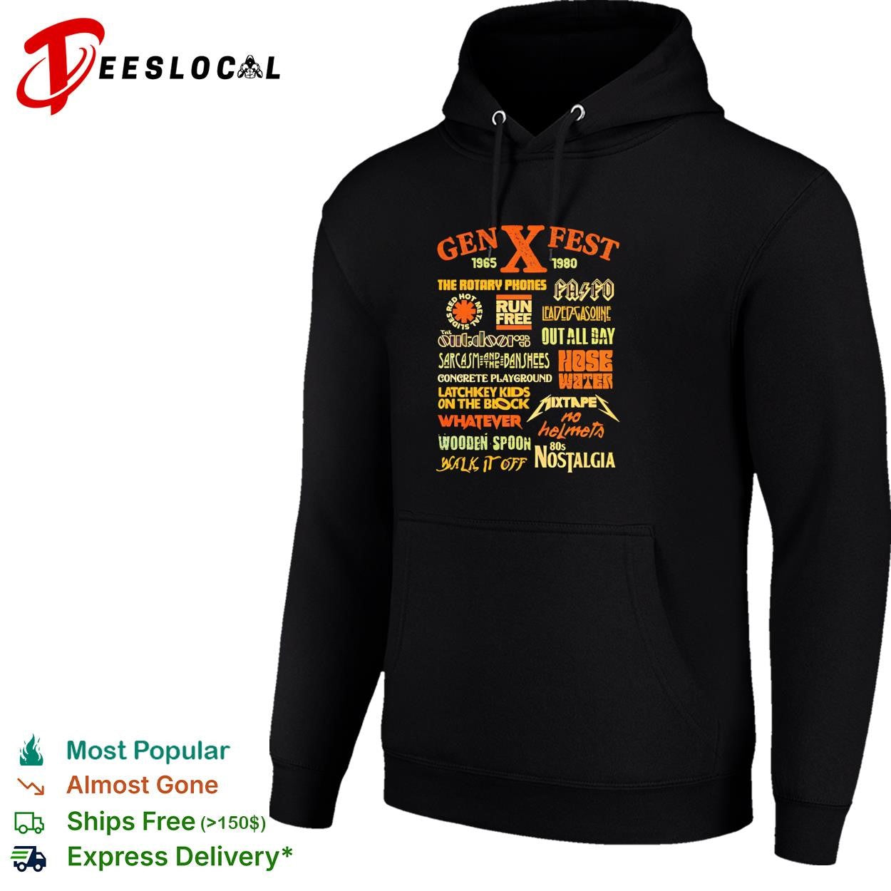 Gen X fest 1965 1980 nostalgia list shirt