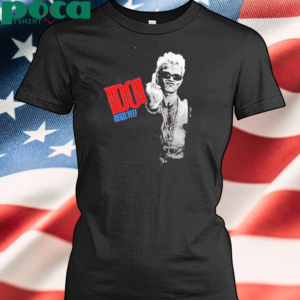 Gentle Billy Idol Middle Finger Shirt