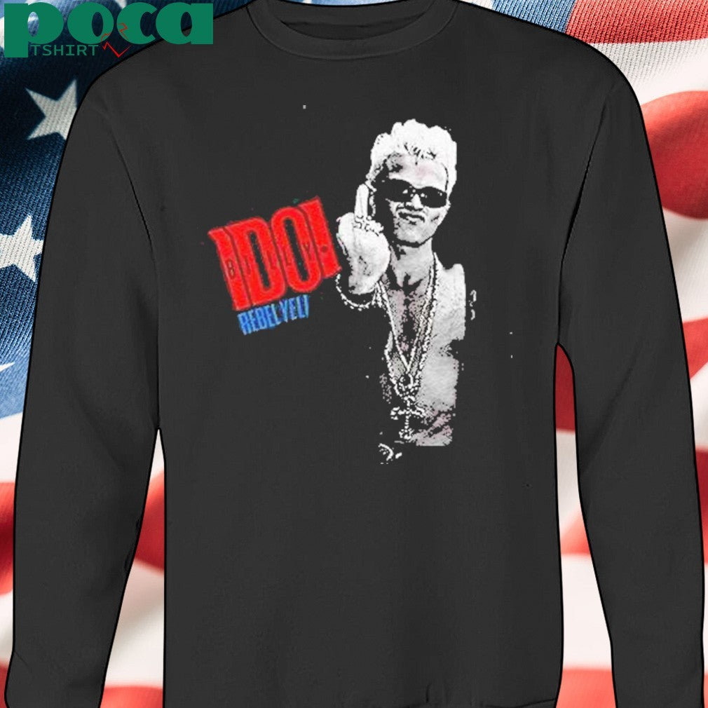 Gentle Billy Idol Middle Finger Shirt
