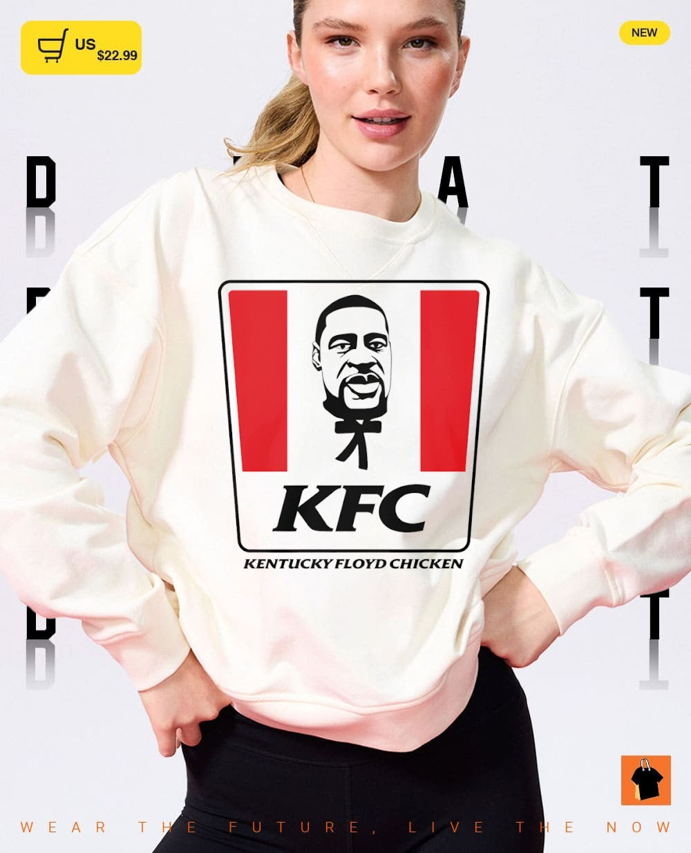George Floyd x Kentucky Fried Chicken Kentucky Floyd Chicken parody shirt