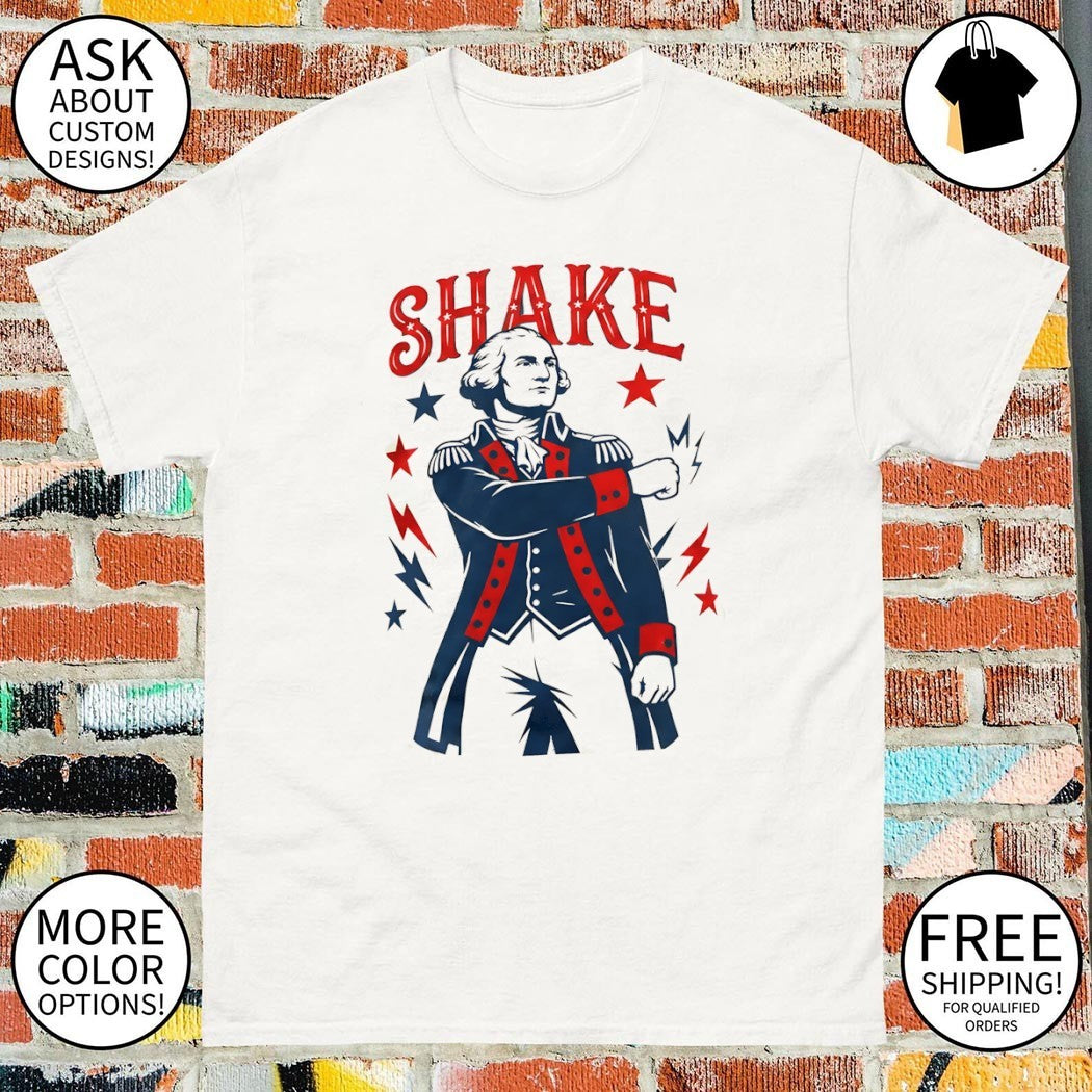 George Washington Shake American 250th 4th of July shirt