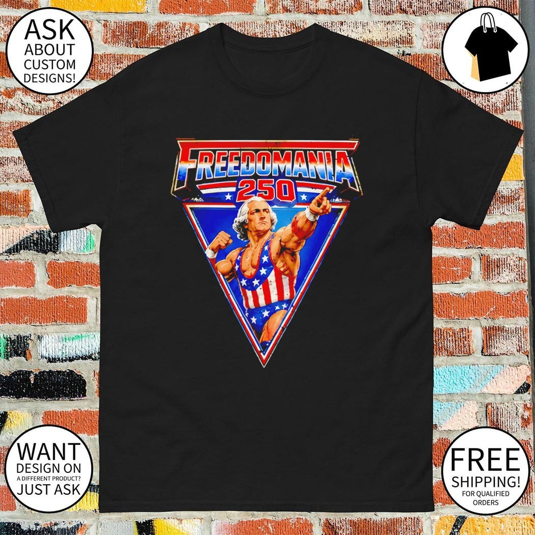 George Washington Wrestling Freedomania 250th Years 4th of July shirt