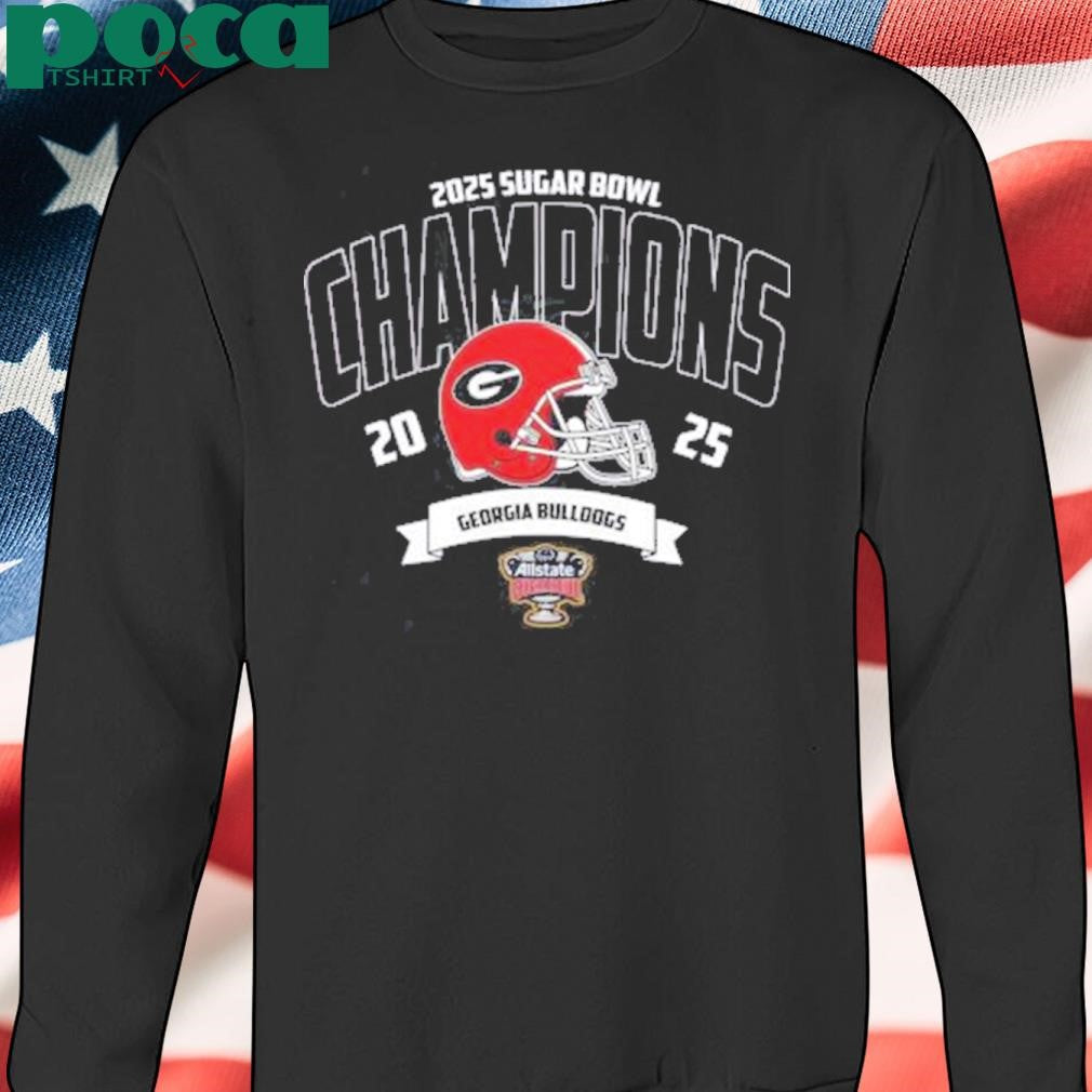 Georgia Bulldogs Football Champions 2025 Allstate Sugar Bowl NCAA College Football Shirt
