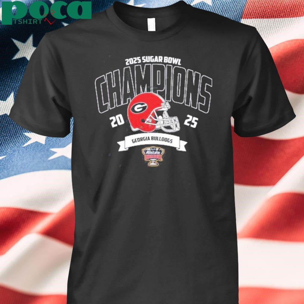 Georgia Bulldogs Football Champions 2025 Allstate Sugar Bowl NCAA College Football Shirt