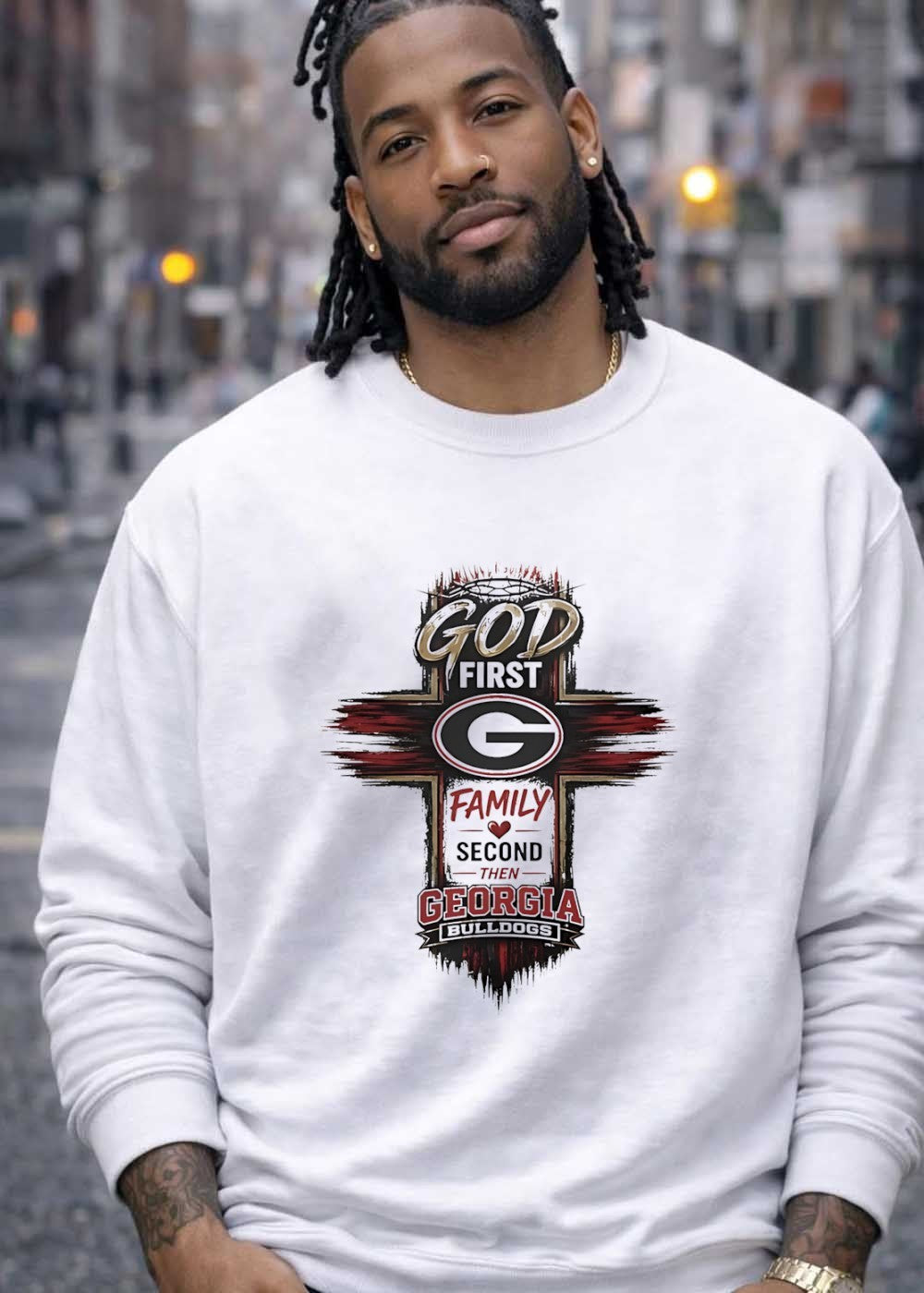 Georgia Bulldogs Shirt God First Family Second Then Georgia Bulldogs T-Shirt