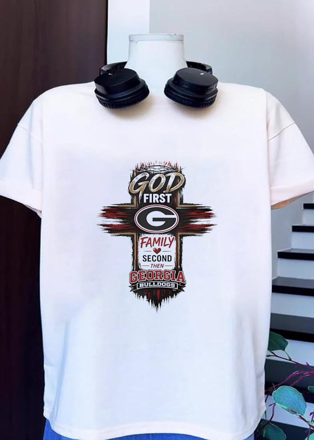 Georgia Bulldogs Shirt God First Family Second Then Georgia Bulldogs T-Shirt