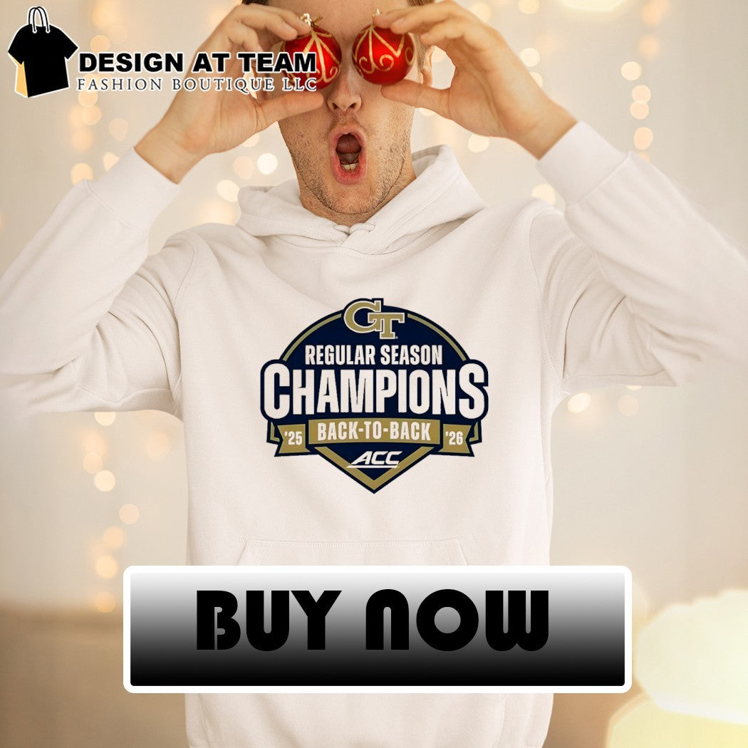 Georgia Tech Yellow Jackets Baseball ACC Regular Season Champions 2026 back-to-back shirt